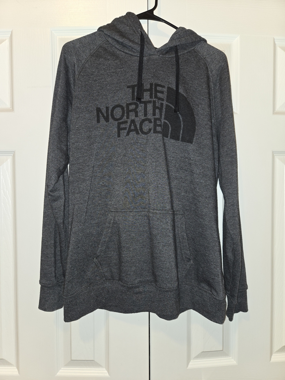 The North Face Charcoal Gray Pullover Hoodie with Logo